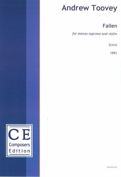 Fallen : For Mezzo Soprano and Violin (1991) [Download].