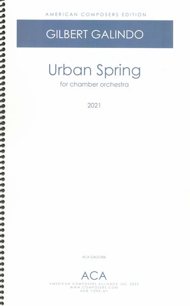Urban Spring : For Chamber Orchestra (2021).