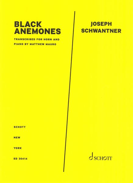 Black Anemones : For Horn and Piano / transcribed by Matthew Mauro.