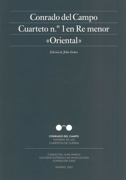 Cuarteto No. 1 En Re Menor : Oriental / edited by John Stokes.