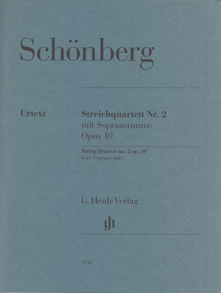 Streichquartett Nr. 2 Mit Sopranstimme, Op. 10 / edited by Ullrich Scheideler.