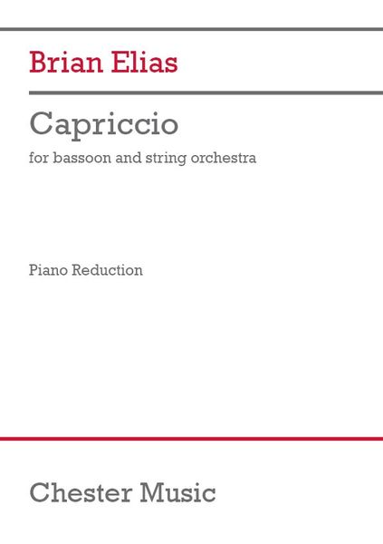 Capriccio : For Bassoon and String Orchestra (2020) - Piano reduction.