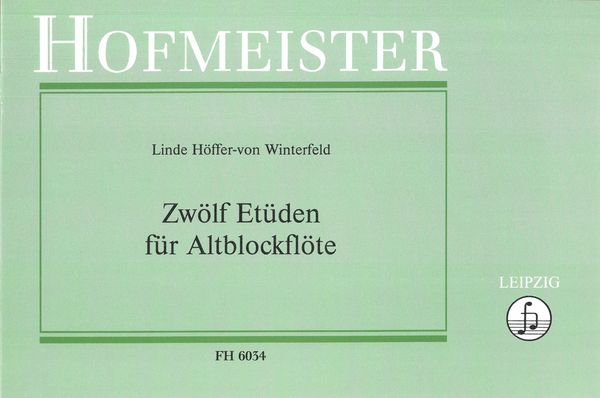 Zwölf Etüden : Für Altblockflöte.