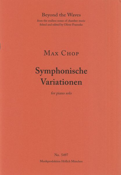 Symphonische Variationen : For Piano Solo.