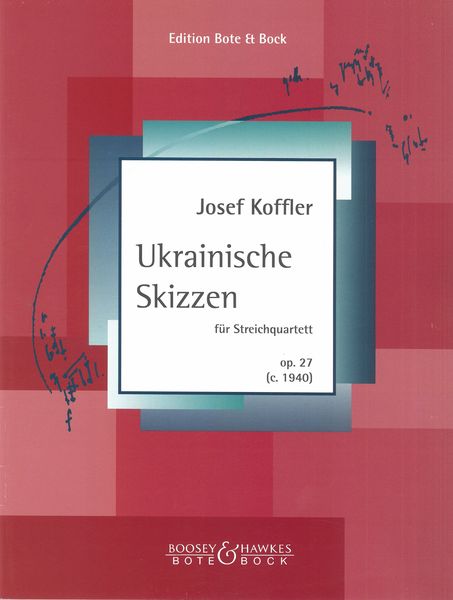 Ukrainische Skizzen, Op. 27 : Für Streichquartett.