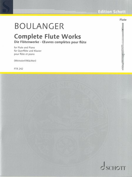 Complete Flute Works : For Flute and Piano / edited by Elisabeth Weinzierl and Edmund Wächter.