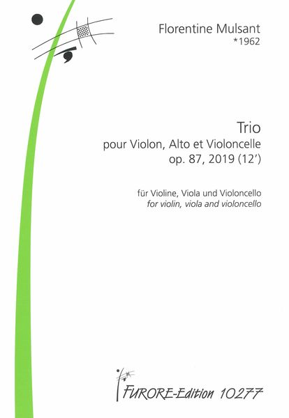 Trio, Op. 87 : Pour Violon, Alto et Violoncelle (2019).