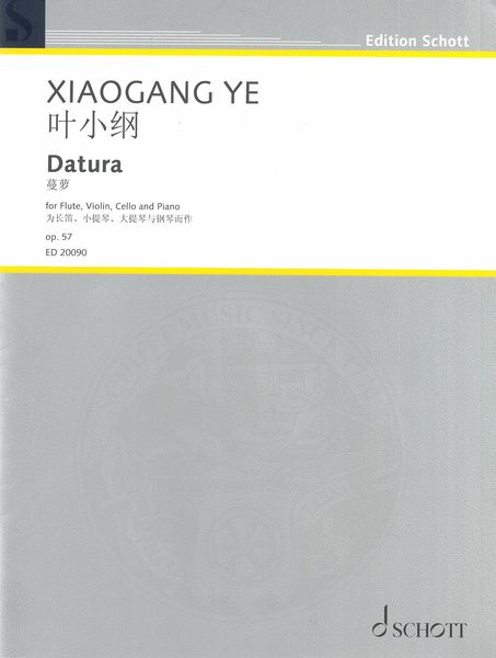 Datura, Op. 57 : For Flute, Violin, Cello and Piano (2006).