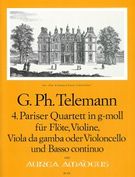 Paris Quartet No. 4 In G Minor : For Flute, Violin, Viola Da Gamba Or Cello & Basso Continuo.