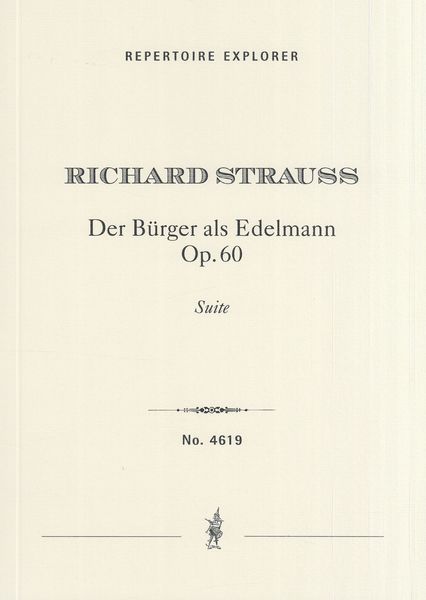Bürger Als Edelmann Suite, Op. 60.