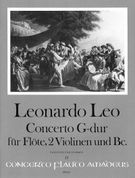 Concerto In G Major : For Flute, Two Violins and Basso Continuo / edited by Brian Berryman.