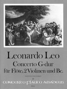 Concerto In G Major : For Flute, Two Violins and Basso Continuo / edited by Brian Berryman.