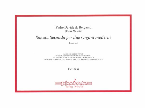 Sonata Seconda Per Due Organi Moderni, Cfmp.R 1341.
