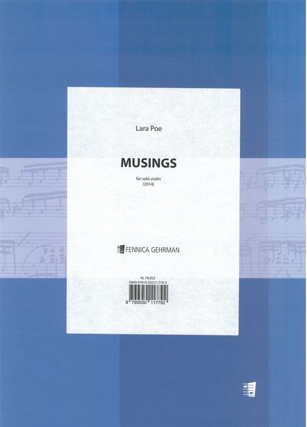 Musings : For Solo Violin (2014).
