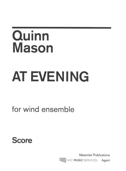 At Evening : For Wind Ensemble (2022).