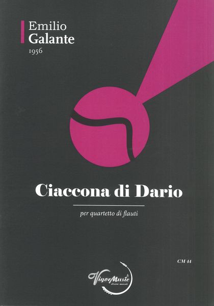 Ciaccona Di Dario : Per Quartetto Di Flauti.