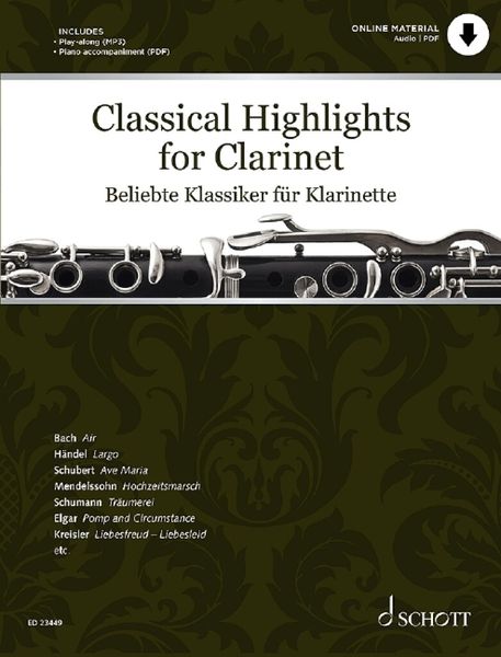 Classical Highlights : For Clarinet / arranged and edited by Kate Mitchell.