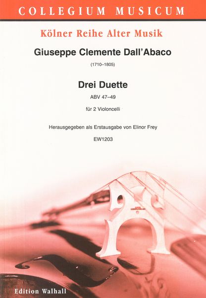 Drei Duette, Abv 47-49 : Für 2 Violoncelli / edited by Elinor Frey.