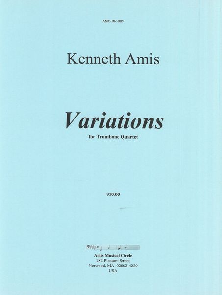 Variations : For Trombone Quartet (1989).