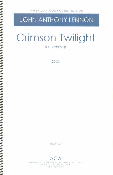 Crimson Twilight : For Orchestra (2022).