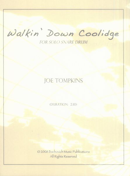 Walkin' Down Coolidge : For Solo Snare Drum.