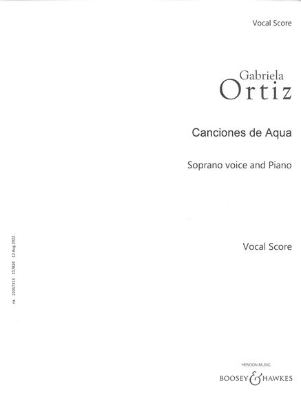 Canciones De Agua : For Soprano Voice and Piano.