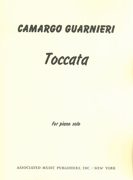 Toccata : For Piano Solo (1935).