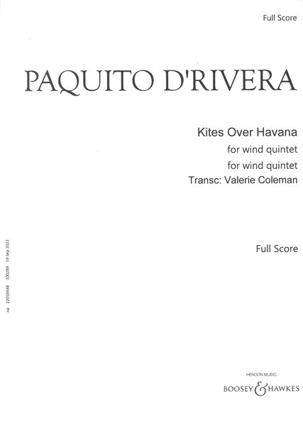 Kites Over Havana : For Wind Quintet / arranged by Valerie Coleman.