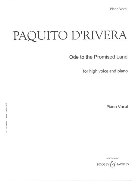 Ode To The Promised Land : For High Voice and Piano (2012).