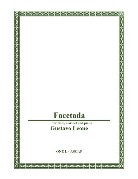 Facetada : For Flute, Clarinet and Piano (2007) [Download].