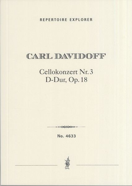 Cellokonzert Nr. 3 D-Dur, Op. 18.