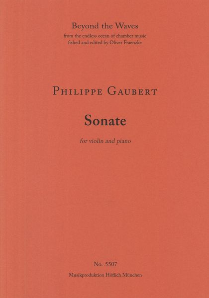 Sonate : For Violin and Piano.