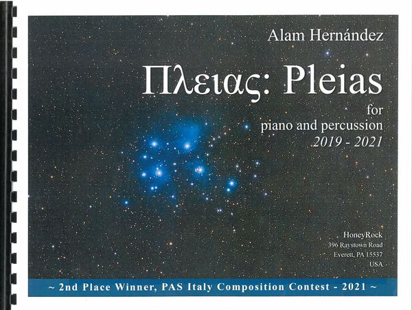 Pleias : For Piano and Percussion (2019-2021).