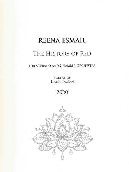 The History of Red : For Soprano and Chamber Orchestra (2020).