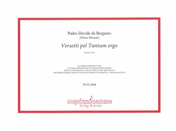 Versetti Pel Tantum Ergo, Cfmp.R 1361.