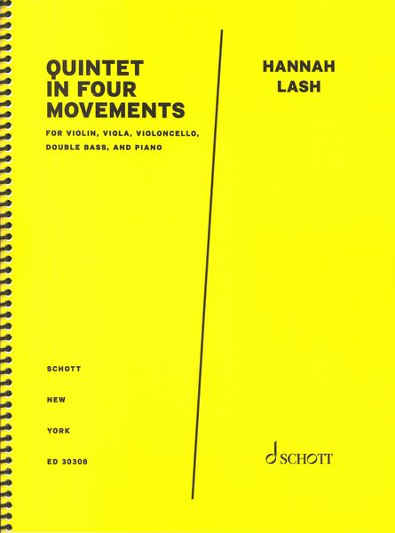 Quintet In Four Movements : For Violin, Viola, Violoncello, Double Bass and Piano.