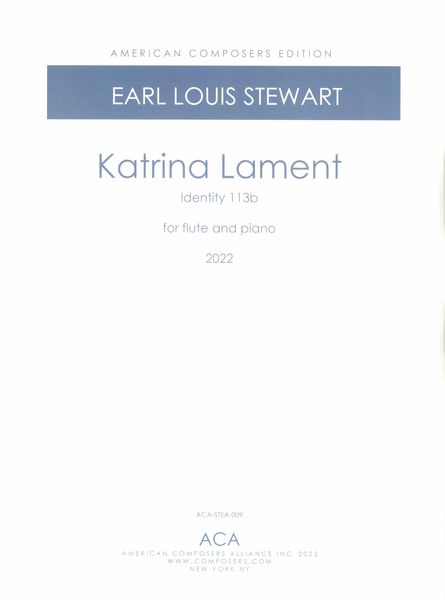 Katrina Lament : For Flute and Piano (2022).