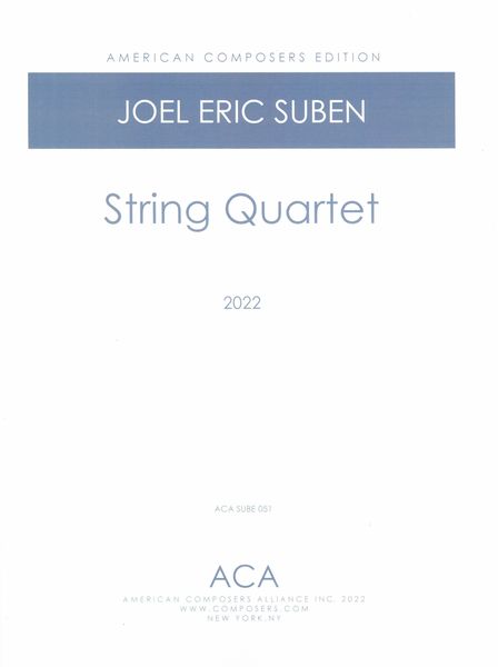 String Quartet (2022).