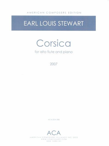 Corsica : For Alto Flute and Piano (2007).