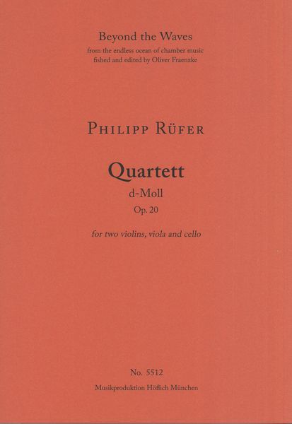 Quarett D-Moll, Op. 20 : For Two Violins, Viola and Cello.