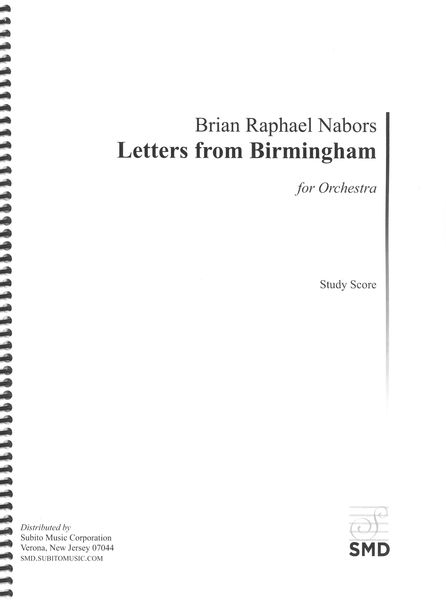 Letters From Birmingham : For Orchestra (2022).