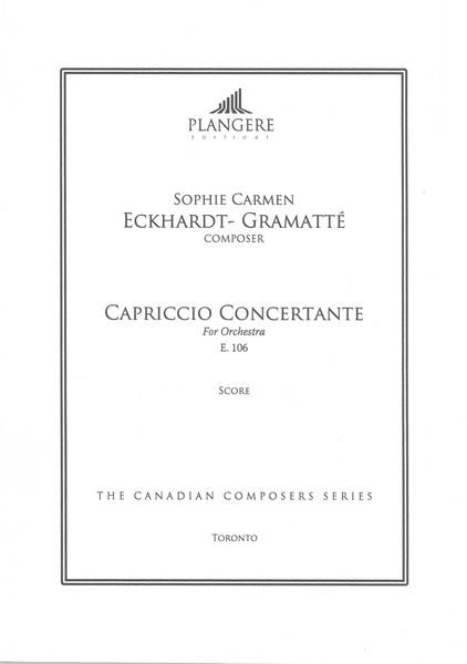 Capriccio Concertante, E. 106 : For Orchestra / edited by Brian McDonagh.