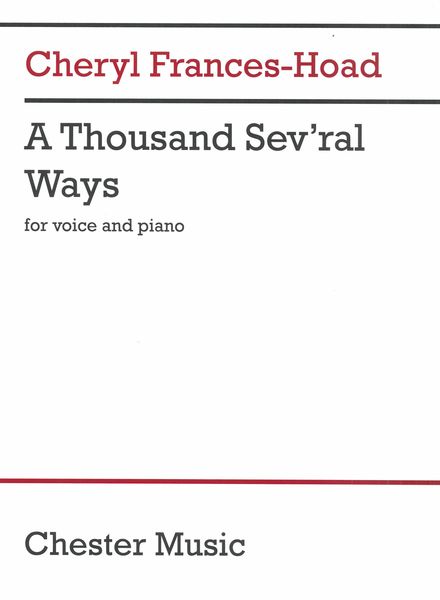 Thousand Sev'ral Ways : For Voice and Piano.
