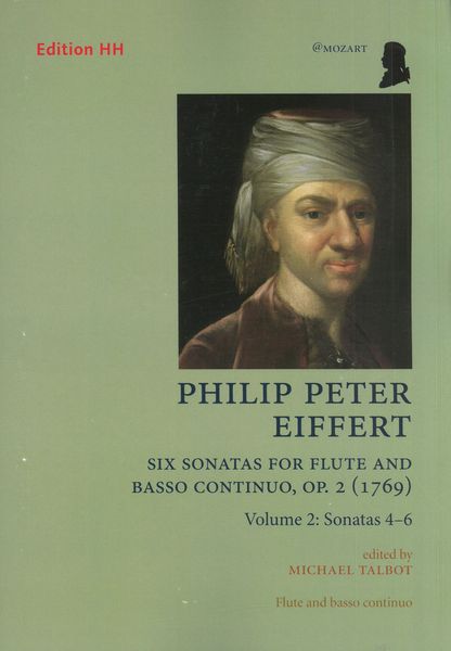 Six Sonatas, Op. 2 : For Flute and Basso Continuo (1769) - Volume 2, Sonatas 4-6.