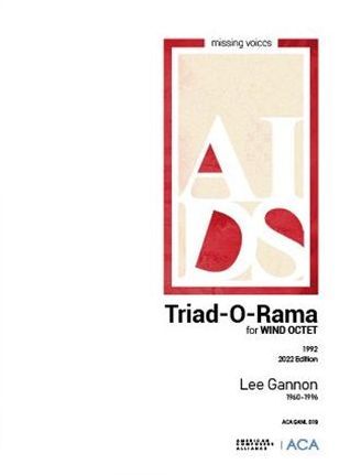 Triad-O-Rama : For Wind Octet (1992).