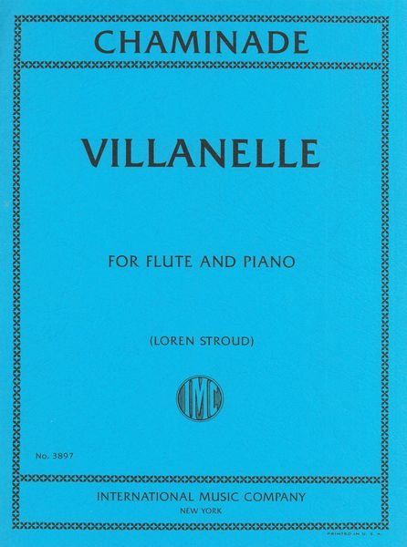 Villanelle : For Flute and Piano / arranged by Loren Stroud.