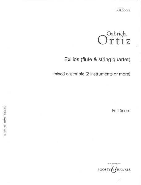 Exilios : For Flute and String Quartet.