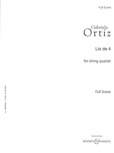 Lio De 4 : For String Quartet.