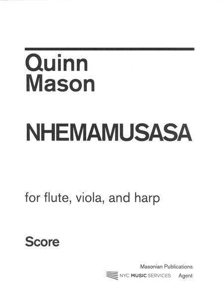 Nhemamusasa : For Flute, Viola and Harp.