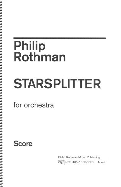 Starsplitter : For Orchestra.